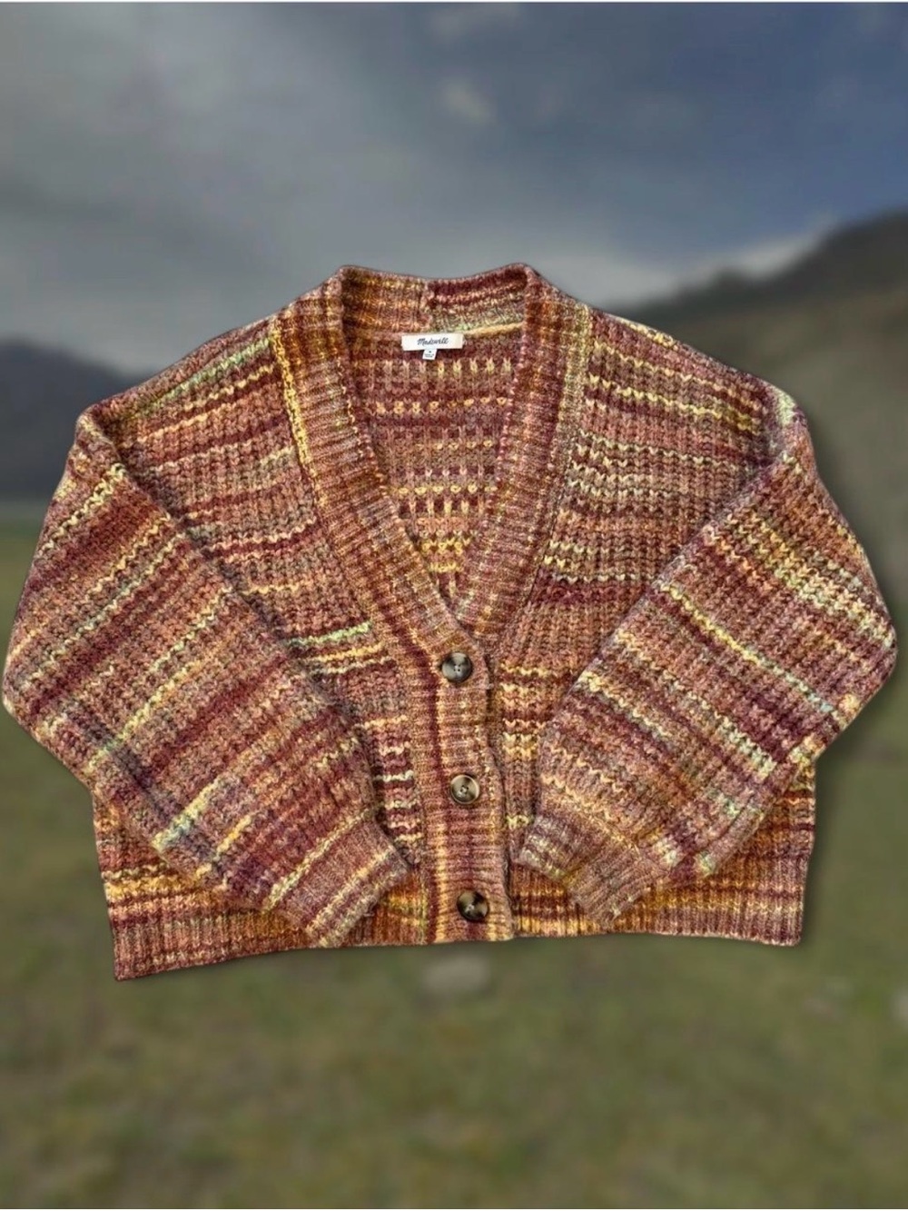 Madewell Cardigan Cozy Cottage Earthy Boxy Oversized size M